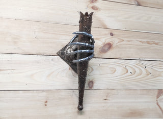 Gothic Skeleton Hand Wall Sconce - Handmade Torch Light Fixture