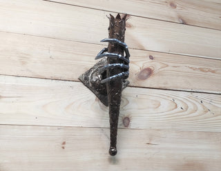 Gothic Skeleton Hand Wall Sconce - Handmade Torch Light Fixture