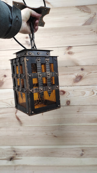 Medieval pendant light, Antique celling latern, Ceiling light, Rustic ceiling fixture, Farmhouse ceiling light fixture, Gothic lighting