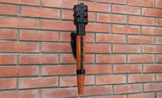 Forged Medieval Torch Wall Sconce: Viking Style Light Fixture