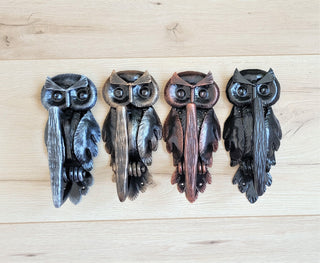 Handcrafted Forged Iron Owl Door Handle: Farmhouse Decor