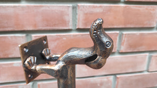 The door handle Dachshund, Dog barn door handle, door handle, metal handle, hand forged handle