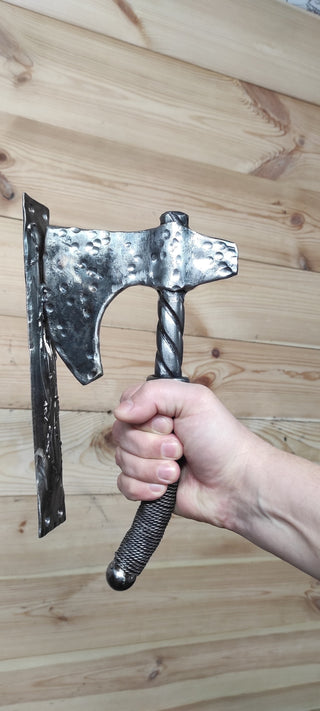 Handmade Axe Door Handle: Metal Barn Door Pull