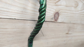 Handmade Hummingbird Flower Barn Door Handle: Metal Door Pull