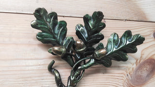 Barn Door Handle Oak Branch, Metal Door Pull