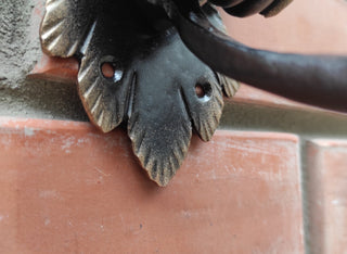 Forged Iron Owl Barn Door Handle: Farmhouse Animal Door Pull
