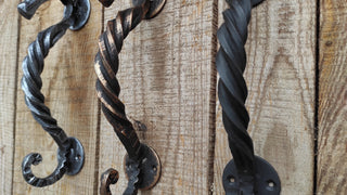 Handmade Horse Barn Door Handle: Wrought Iron Metal Decor