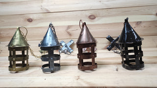 Ceiling lights, pendant lights, Medieval lantern, Hand forged, Hanging light