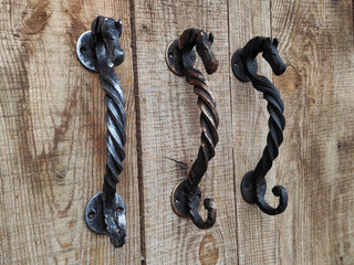 Barn door handle, door decor, Horse door handle, metal handle, wrought hardware