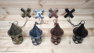 Ceiling lights, pendant lights, Medieval lantern, Hand forged, Hanging light