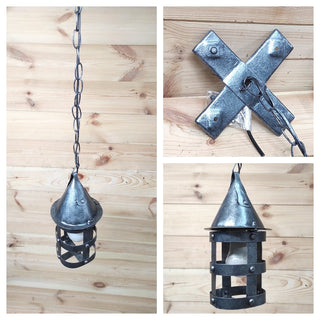 Ceiling lights, pendant lights, Medieval lantern, Hand forged, Hanging light