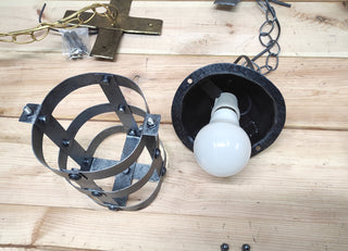 Ceiling lights, pendant lights, Medieval lantern, Hand forged, Hanging light
