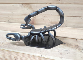 Hand Forged Scorpion Door Handle: Unique Iron Barn Door Pull