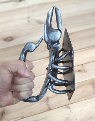 Scorpion Door Handle, Unique handcrafted door handle, Unusual door decor, Barn Door Handle, Iron Door Pull