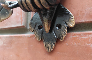 Handmade Iron Owl Key Holder: Rustic Wall Decor, Key Hooks