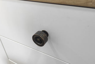 Handmade Tire-Shaped Metal Knob: Car-Themed Decor