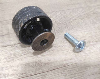 Handmade Tire-Shaped Metal Knob: Car-Themed Decor