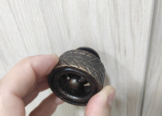 Handmade Tire-Shaped Metal Knob: Car-Themed Decor
