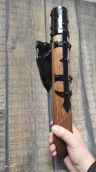 Hand Forged Medieval Wall Light: Viking Sconce Torch