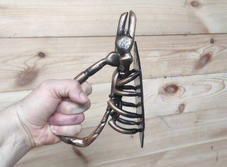 Handcrafted Scorpion Iron Door Handle: Unique Barn Door Pull