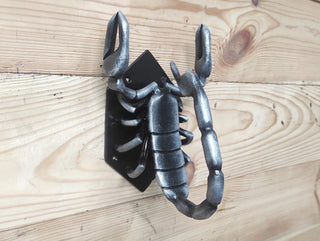 Hand Forged Scorpion Door Handle: Unique Iron Barn Door Pull