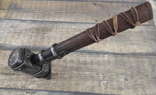 Hand Forged Wrought Iron Viking Hammer: Decorative Thor Hammer