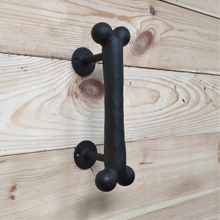 Door handle dog bone, barn door handle, door handle, metal handle, hand forged handle