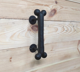 Door handle dog bone, barn door handle, door handle, metal handle, hand forged handle