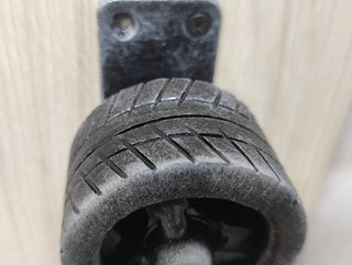 Hand-Forged Metal Tire Door Handle - Transport Decor, wheel knob