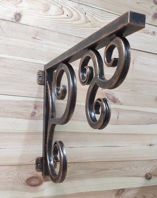 Metal wrought iron bracket, pendant pot bracket, pendant light hook, light fixture bracket, wall bracket