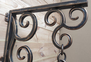 Handmade Forged Medieval Wall Lantern: Rustic Gothic Light Fixture