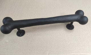 Hand Forged Dog Bone Door Handle: Large Metal Barn Door Pull