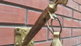 Hand Forged Wall Lantern: Medieval Viking Style Lamp