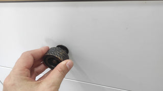 Handmade Tire-Shaped Metal Knob: Car-Themed Decor
