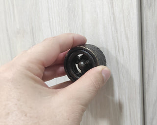 Handmade Tire-Shaped Metal Knob: Car-Themed Decor