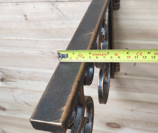 Wrought Iron Wall Bracket: Bronze Pendant Light Hook, Plant Pot Hanger