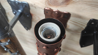 Hand Forged Medieval Wall Sconce Torch: Viking Lantern