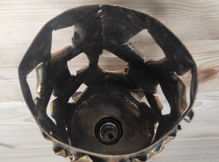 Hand Forged Viking Sconce Torch: Medieval Wall Light
