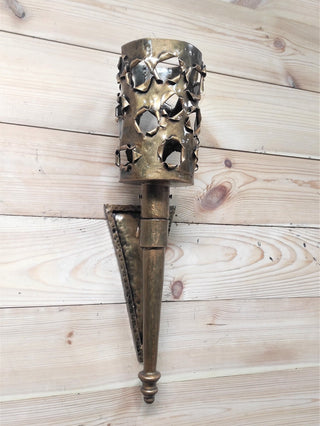 Hand Forged Viking Sconce Torch: Medieval Wall Light
