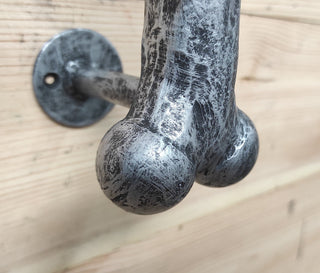 Hand Forged Dog Bone Door Handle: Metal Barn Door Hardware