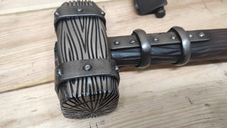 Hand Forged Wrought Iron Viking Hammer: Decorative Thor Hammer