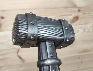 Hand Forged Wrought Iron Viking Hammer: Decorative Thor Hammer