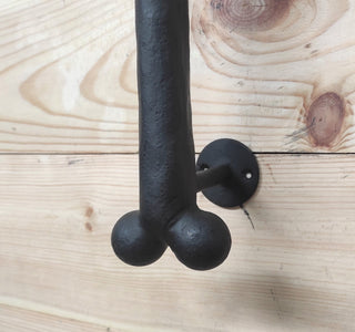 Door handle dog bone, barn door handle, door handle, metal handle, hand forged handle