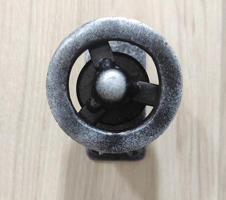 Hand-Forged Metal Tire Door Handle - Transport Decor, wheel knob