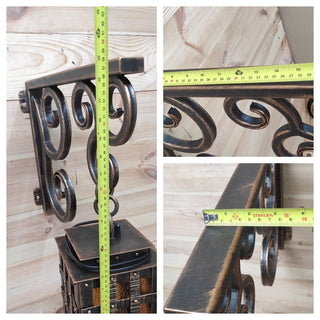 Handmade Forged Medieval Wall Lantern: Rustic Gothic Light Fixture
