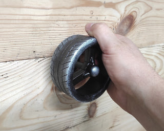 Wheel Door Handle: Metal Transport Decor, Boys Bedroom