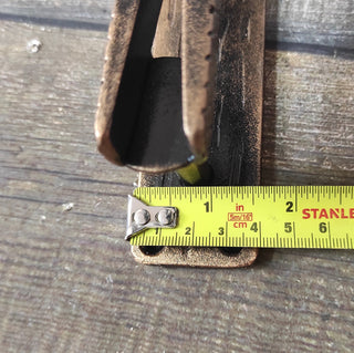 Clothespin Iron Door Handle: Unique Hand-Forged Barn Door Pull
