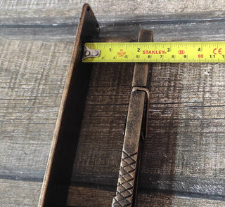 Clothespin Iron Door Handle: Unique Hand-Forged Barn Door Pull