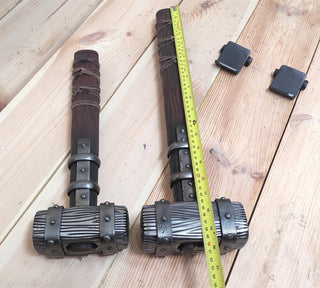 Hand Forged Wrought Iron Viking Hammer: Decorative Thor Hammer