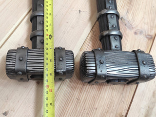 Hand Forged Wrought Iron Viking Hammer: Decorative Thor Hammer